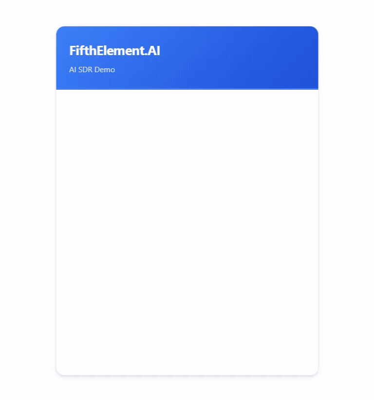 fifthelement Sales AI for demo